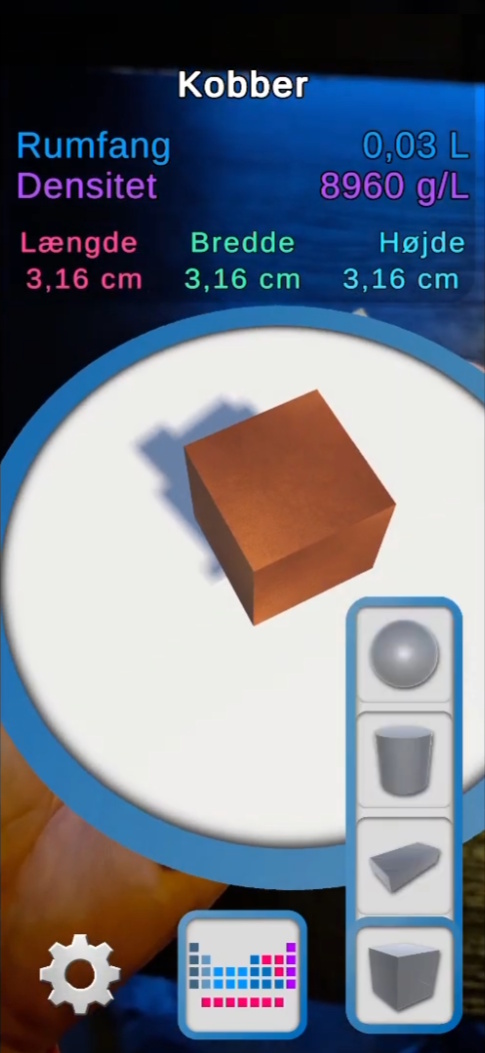 Shape selection menu