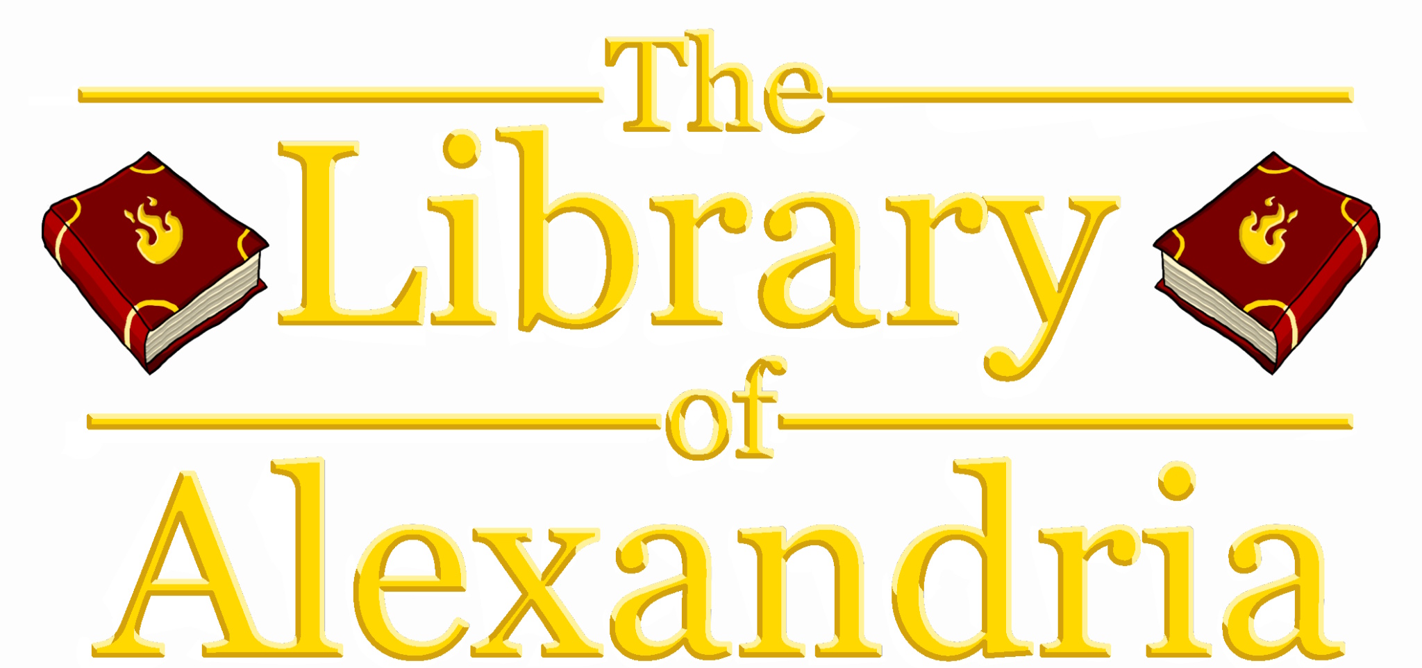 The Library of Alexandria title logo