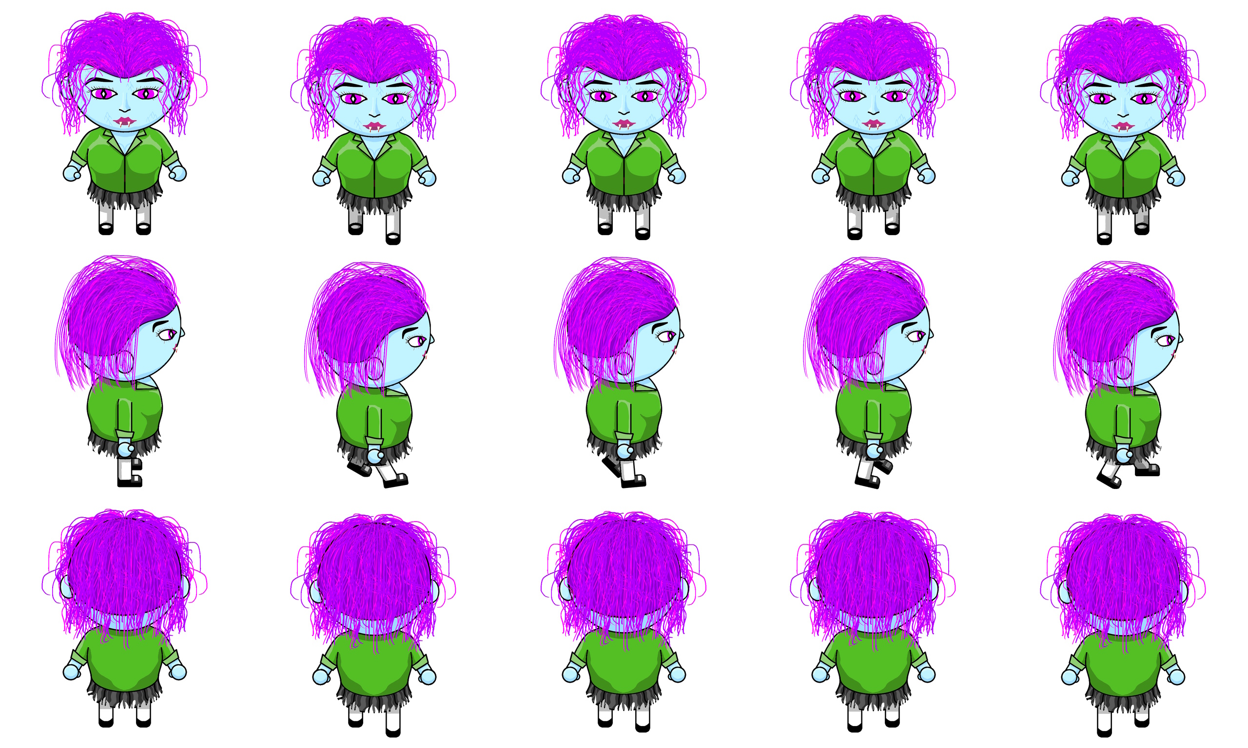 Sprite sheet for an alternate character or enemy